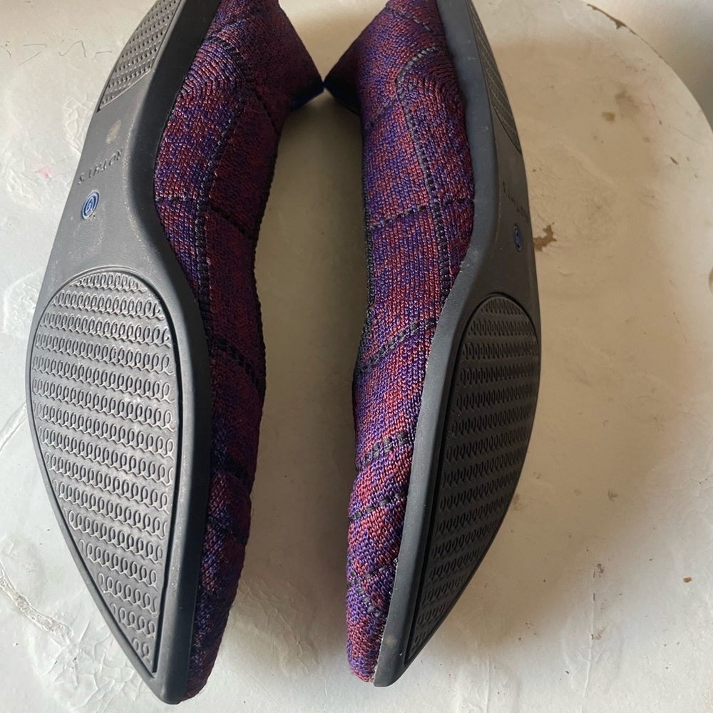 💎Rothy's Plaid Flats in Purple and Blue 2020 Limited Edition. No box - Picture 11 of 16